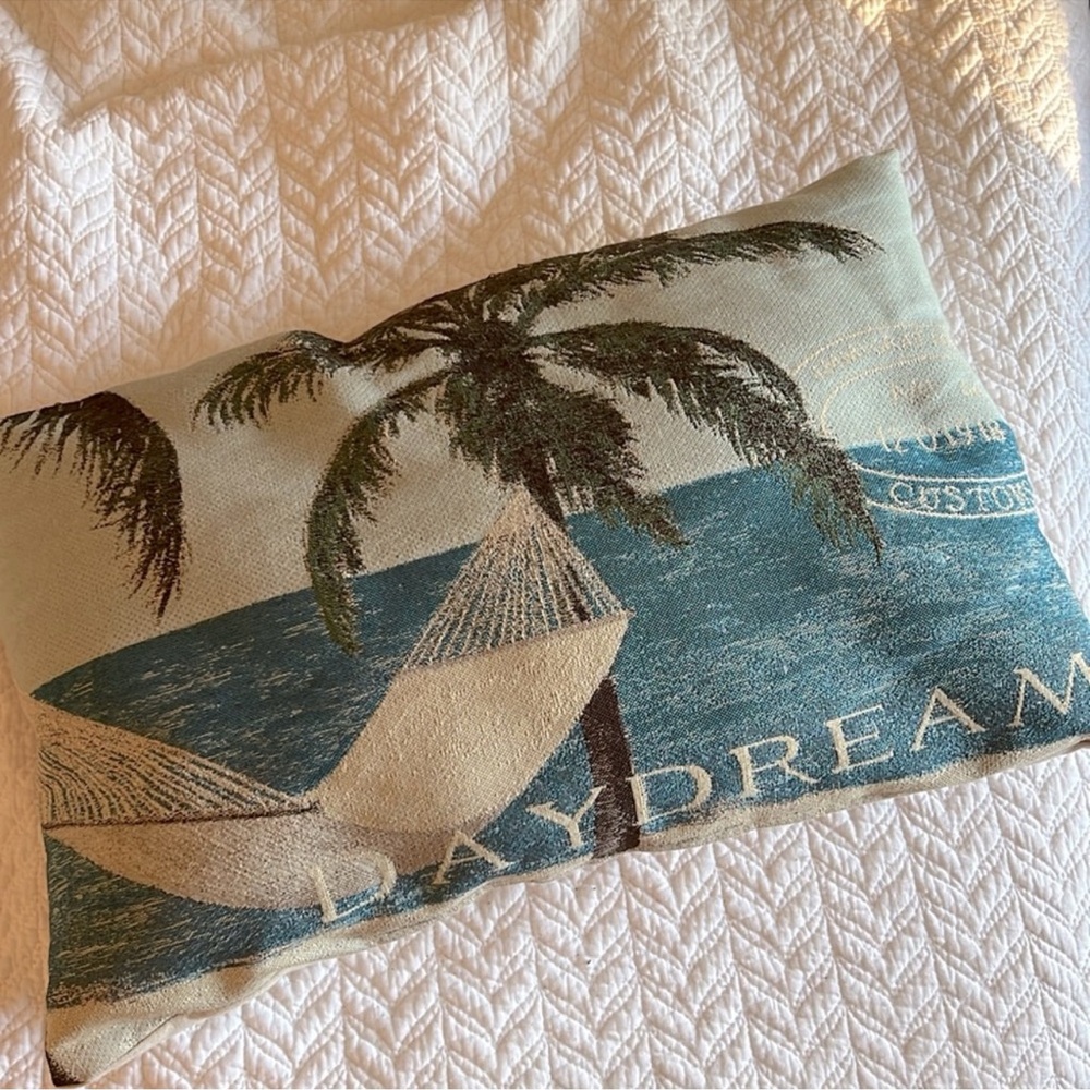 Beach accent throw pillow